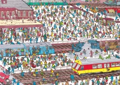 Plenty Gifts Waar is Wally - Het Treinstation - leg- en zoekpuzzel van 1000 stukjes