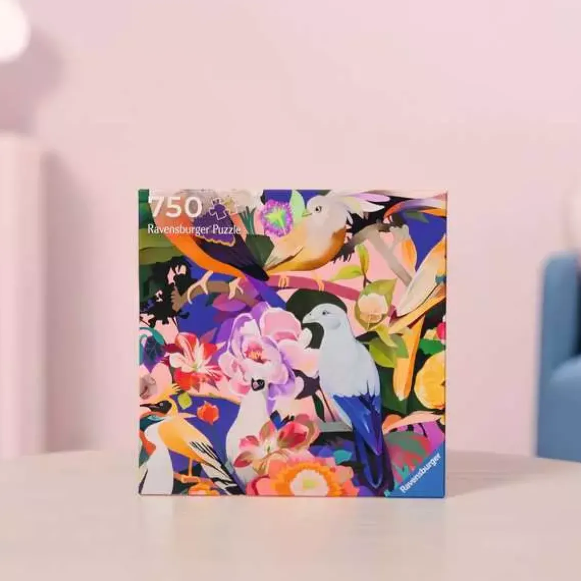 Ravensburger Art&Soul - Bird Watching - vierkante puzzel van 750 stukjes