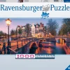 Ravensburger Avond in Amsterdam - panoramische legpuzzel van 1000 stukjes