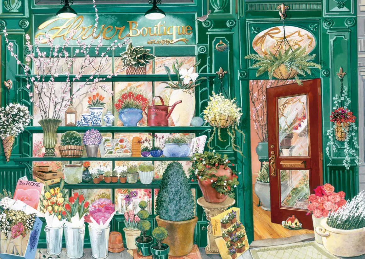 Ravensburger Bloemenwinkel - puzzel van 300 XXL stukjes