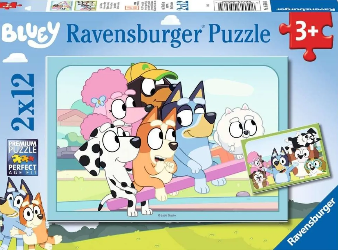 Ravensburger Bluey - 2 puzzels van 12 stukjes