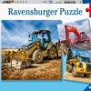 Ravensburger Bouwvoertuigen - 3 puzzels van 49 stukjes