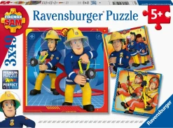 Ravensburger Brandweerman Sam - 3 puzzels van 49 stukjes