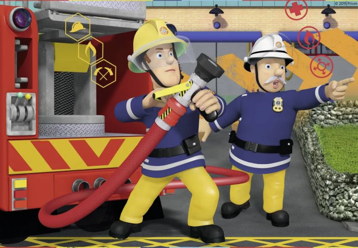 Ravensburger Brandweerman SAM in actie - 2 x 12 stukjes