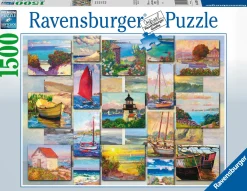 Ravensburger Collage van de kust - puzzel van 1500 stukjes