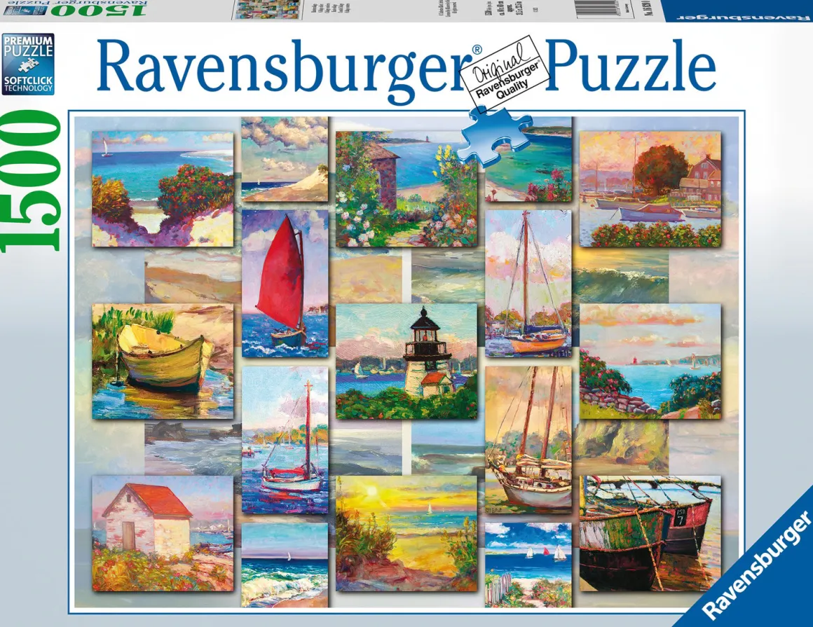 Ravensburger Collage van de kust - puzzel van 1500 stukjes