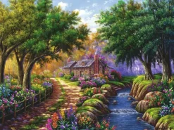 Ravensburger Cottage bij de rivier - puzzel van 1500 stukjes