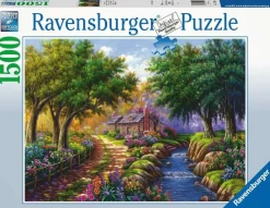 Ravensburger Cottage bij de rivier - puzzel van 1500 stukjes