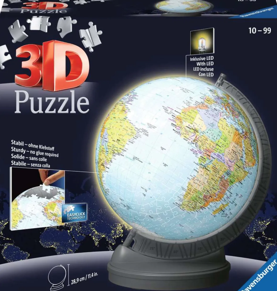 Ravensburger De aarde - wereldbol - 540 stukjes