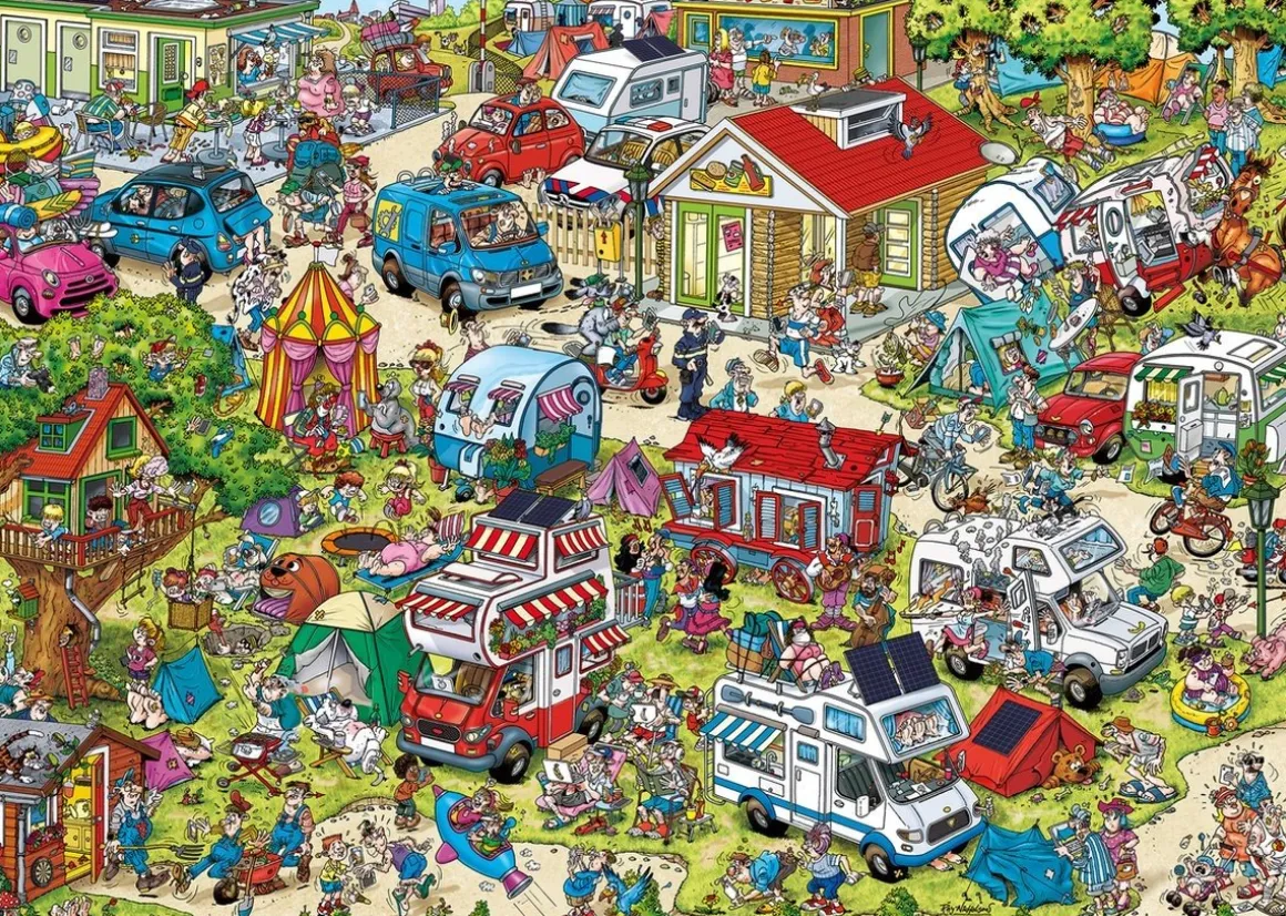 Ravensburger De Camping - Ray Nicholson - puzzel van 1000 stukjes