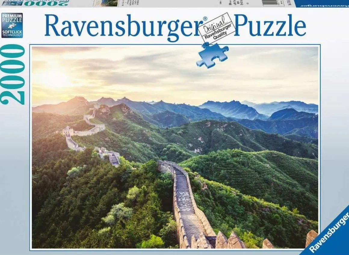 Ravensburger De Chinese Muur in het zonlicht - puzzel van 2000 stukjes