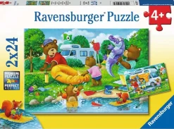 Ravensburger De Familie Beer op Kamp - 2 puzzels van 24 stukjes