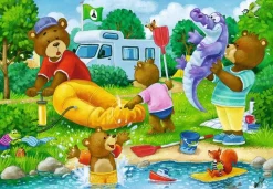 Ravensburger De Familie Beer op Kamp - 2 puzzels van 24 stukjes