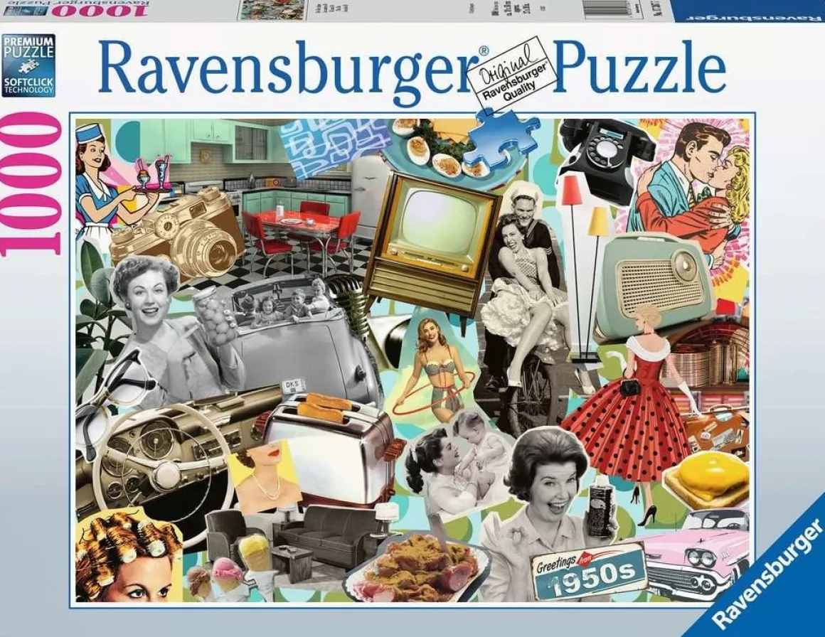 Ravensburger De jaren 50 - puzzel van 1000 stukjes