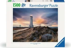 Ravensburger De vuurtoren van Akranes - Ijsland - puzzel van 1500 stukjes