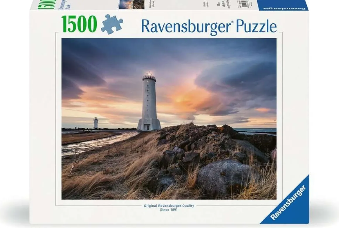 Ravensburger De vuurtoren van Akranes - Ijsland - puzzel van 1500 stukjes
