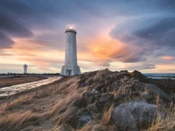 Ravensburger De vuurtoren van Akranes - Ijsland - puzzel van 1500 stukjes