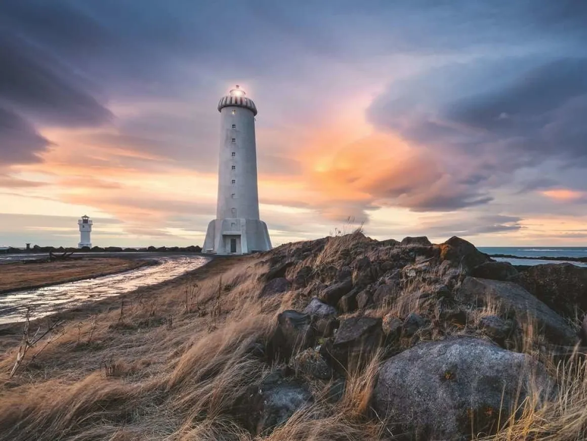 Ravensburger De vuurtoren van Akranes - Ijsland - puzzel van 1500 stukjes