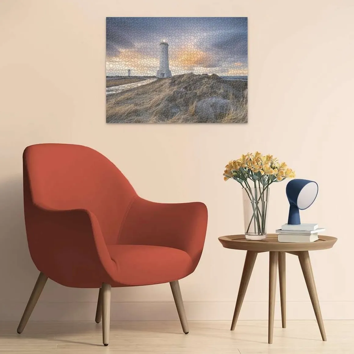Ravensburger De vuurtoren van Akranes - Ijsland - puzzel van 1500 stukjes