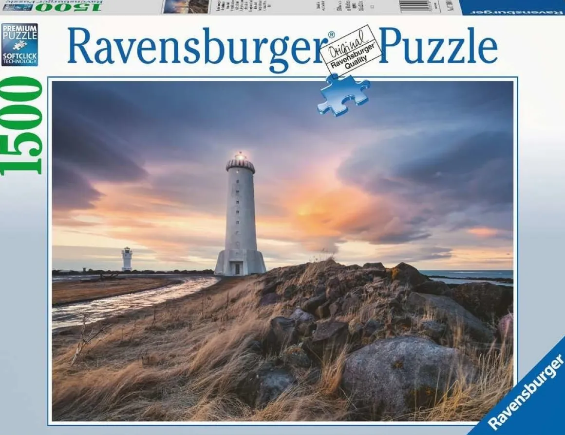 Ravensburger De vuurtoren van Akranes - Ijsland - puzzel van 1500 stukjes