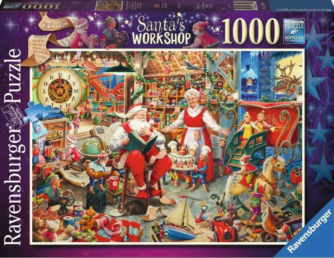 Ravensburger De werkplaats van de Kerstman - puzzel van 1000 stukjes