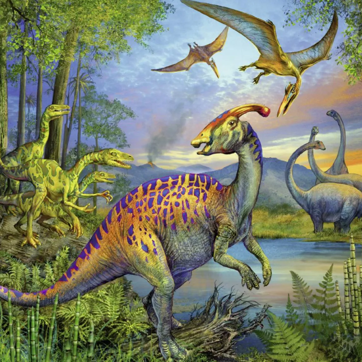 Ravensburger Dinosauriërs - 3 x 49 stukjes