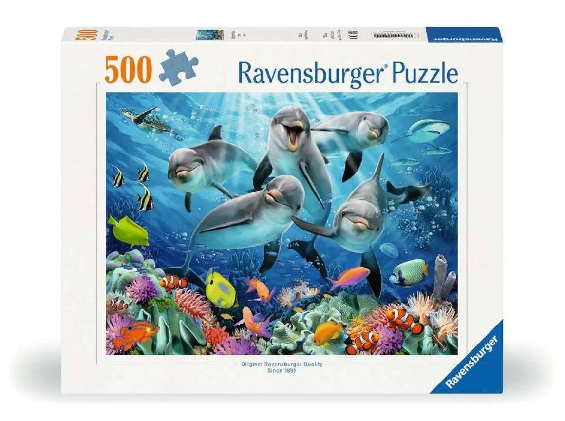 Ravensburger Dolfijnen in het koraalrif - puzzle van 500 stukjes