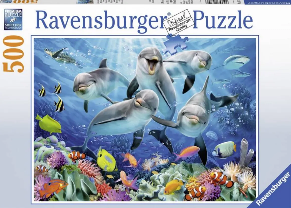 Ravensburger Dolfijnen in het koraalrif - puzzle van 500 stukjes