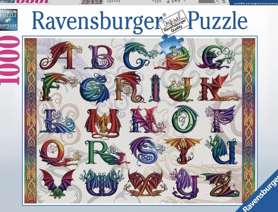Ravensburger Drakenalfabet - puzzel van 1000 stukjes