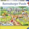 Ravensburger Een dag in de dierentuin - 2 puzzels van 24 stukjes