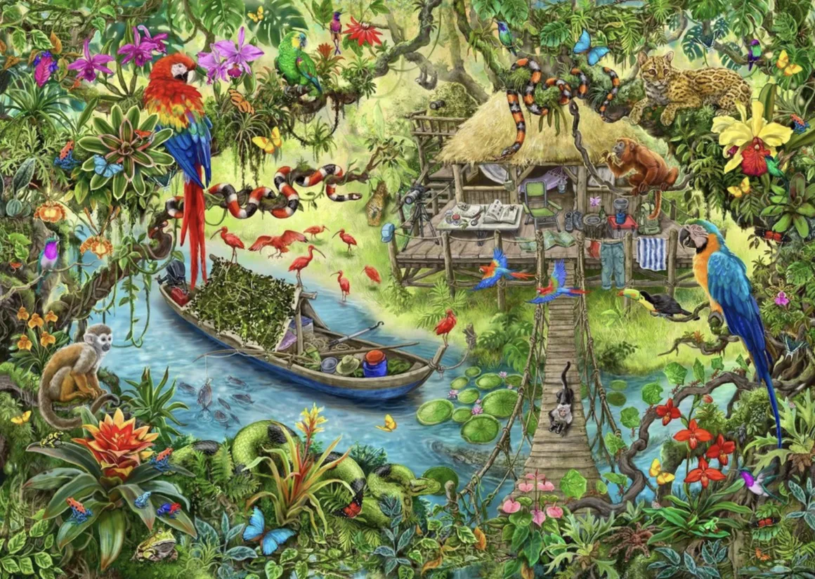 Ravensburger Escape Puzzel Kids: Jungle - 368 stukjes