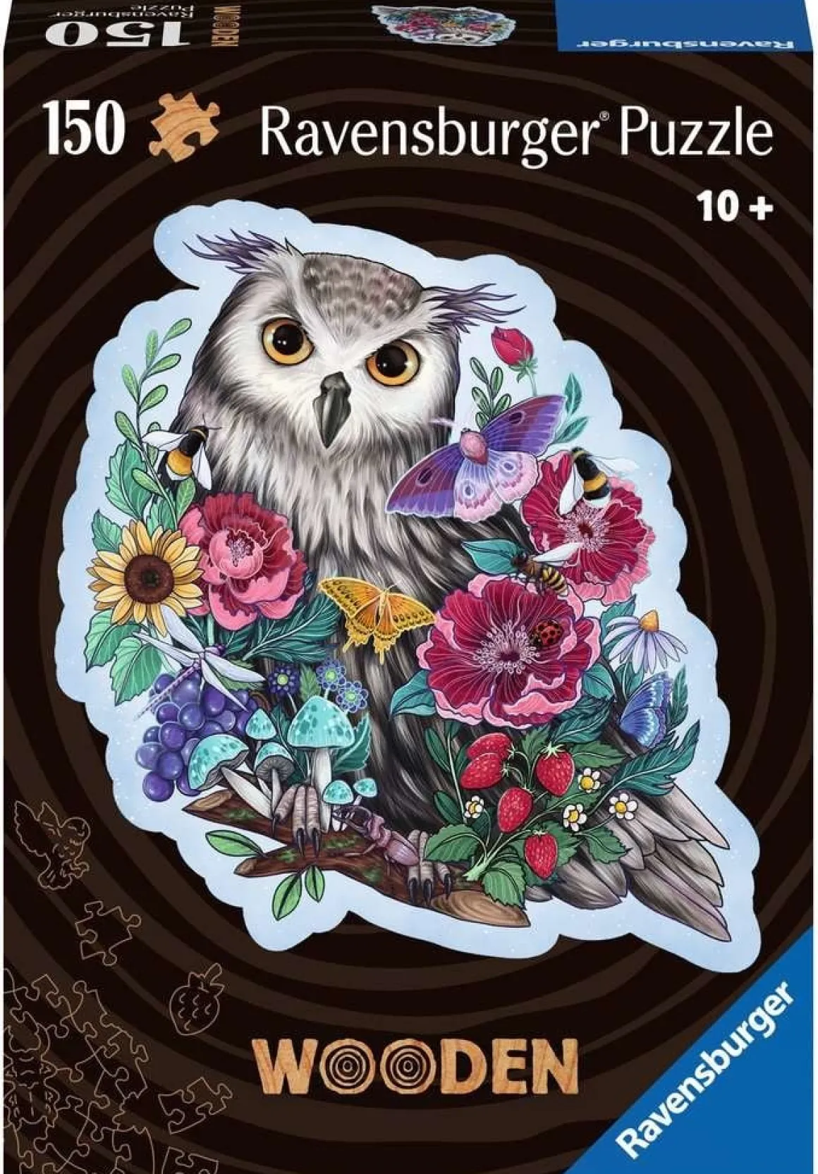 Ravensburger Geheimzinnige Uil - Houten Contourpuzzel - 150 stukjes