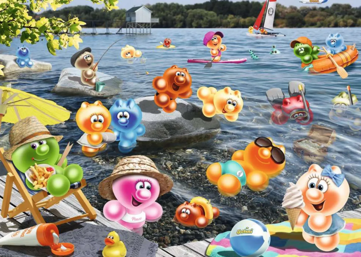 Ravensburger Gelini - Bij de picknick - puzzel 1000 stukjes