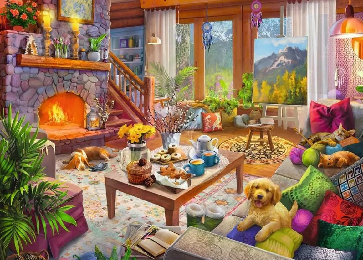 Ravensburger Gezellige hut - 1000 stukjes