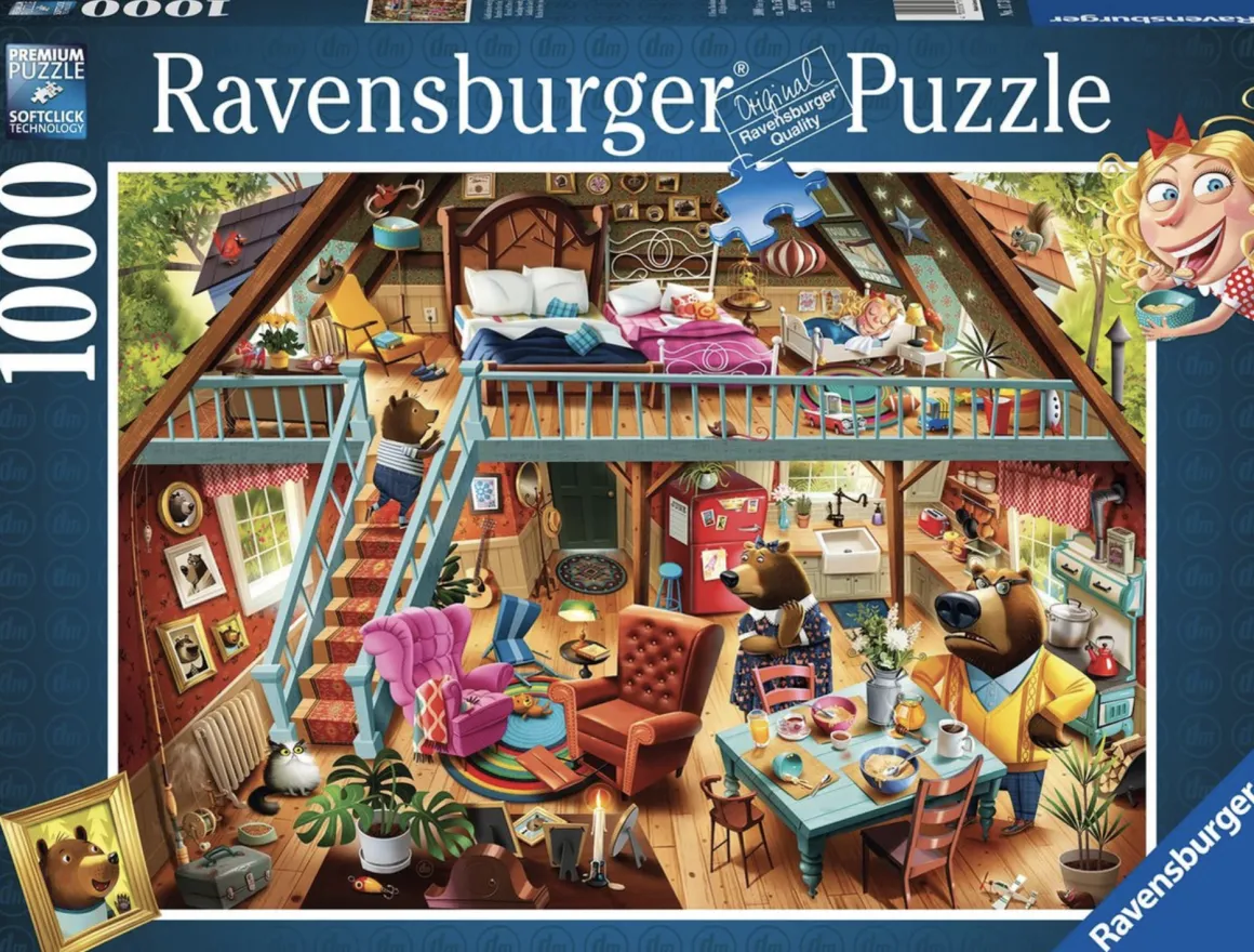 Ravensburger Goudlokje is betrapt - Dean MacAdam - puzzel van 1000 stukjes