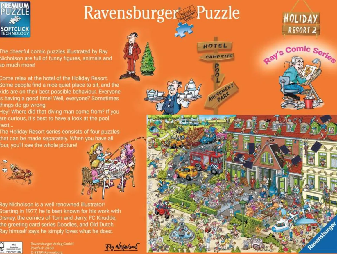 Ravensburger Het Hotel - Ray Nicholson - puzzel van 1000 stukjes