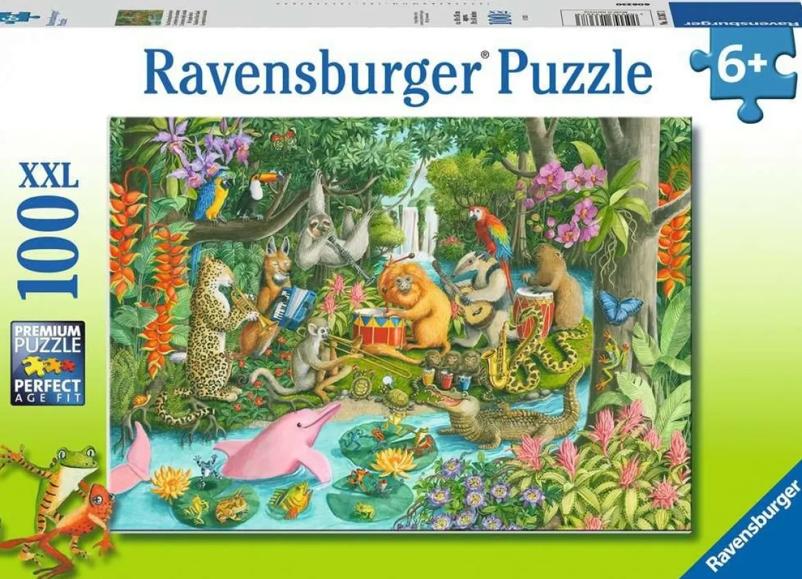 Ravensburger Het jungle-orkest - puzzel van 100 stukjes