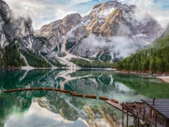 Ravensburger Italian landscapes: Lake Braies - puzzel van 1500 stukjes