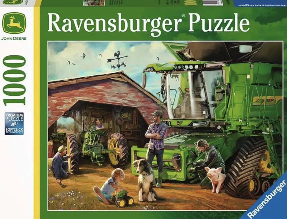 Ravensburger John Deere Toen en Nu - 1000 stukjes
