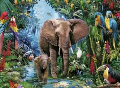 Ravensburger Jungle Olifanten - puzzel van 150 stukjes
