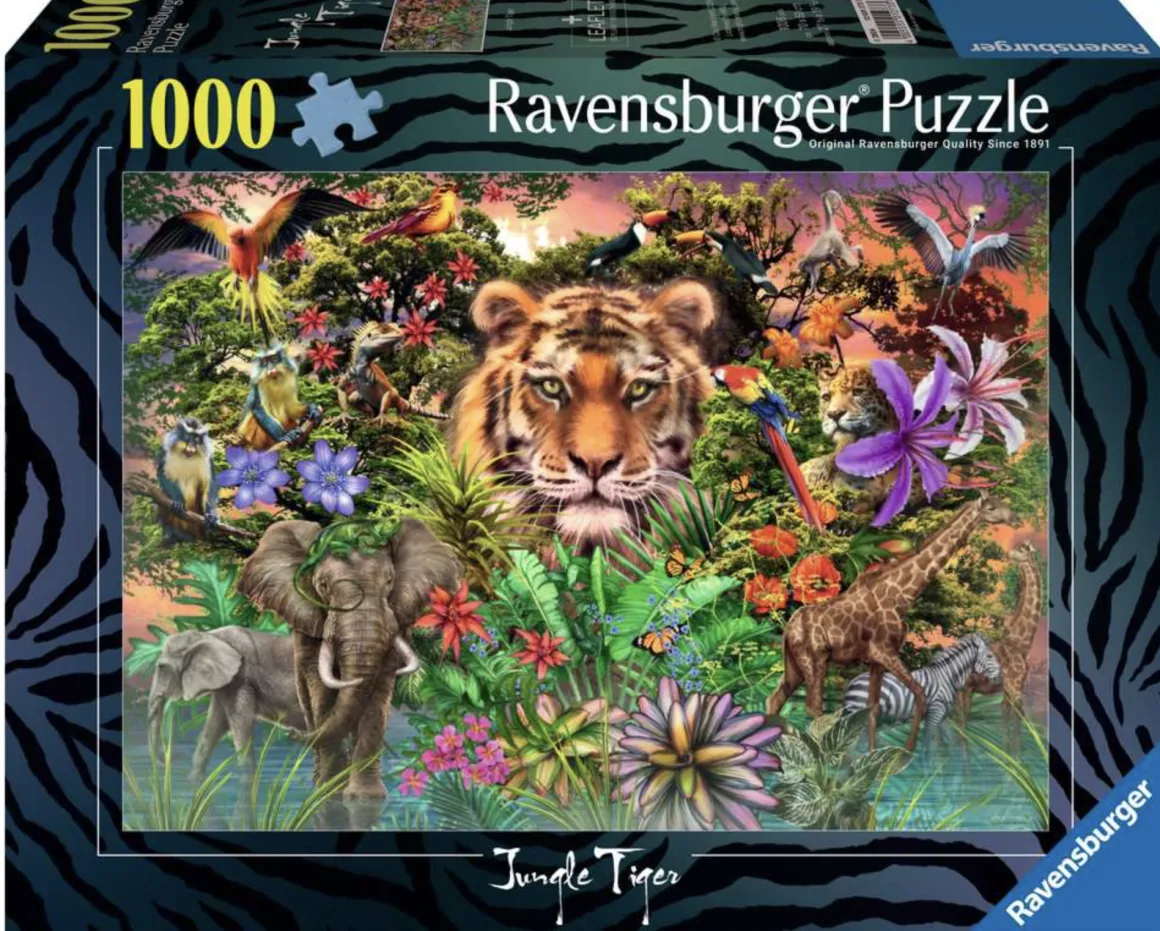 Ravensburger Jungle Tiger - puzzel van 1000 stukjes
