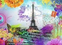 Ravensburger Kaartje uit Parijs - puzzel van 500 stukjes