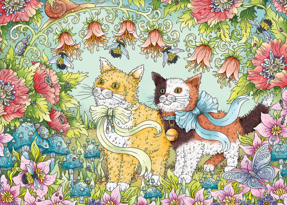 Ravensburger Kattenvriendschap - puzzel van 1000 stukjes