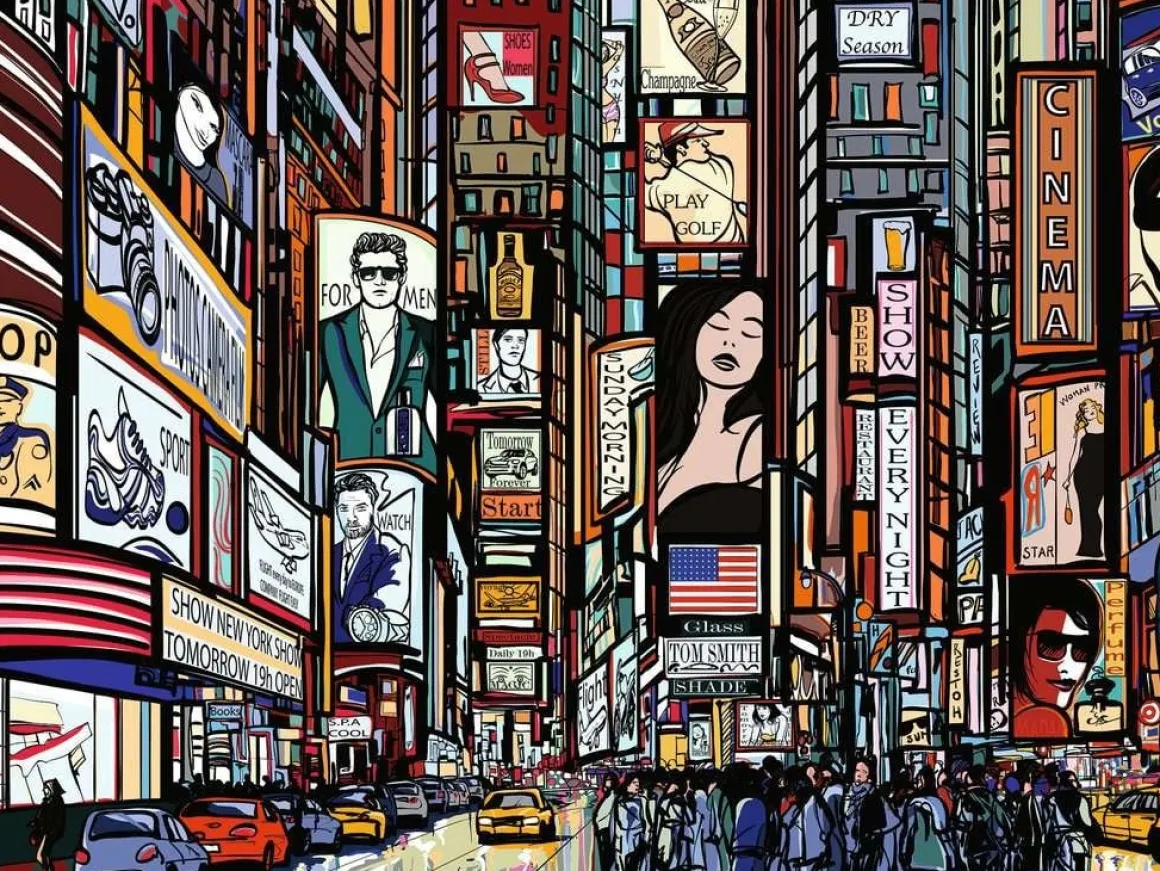 Ravensburger Kleurrijk New York - puzzel van 1000 stukjes