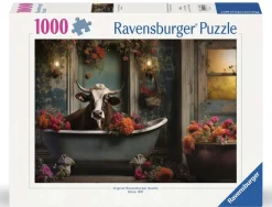 Ravensburger Koe in bad - puzzel van 1000 stukjes