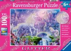 Ravensburger Koninkrijk van de Eenhoorns (glitter) - puzzel van 100 stukjes
