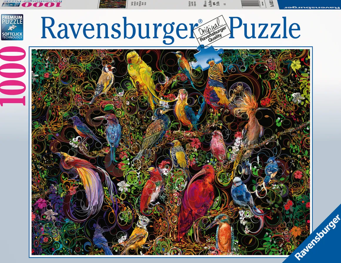 Ravensburger Kunstige vogels - puzzel van 1000 stukjes