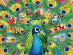Ravensburger Land van de pauw  - puzzel van 2000 stukjes