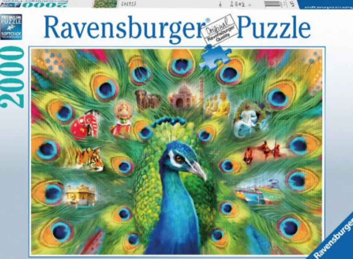 Ravensburger Land van de pauw - puzzel van 2000 stukjes