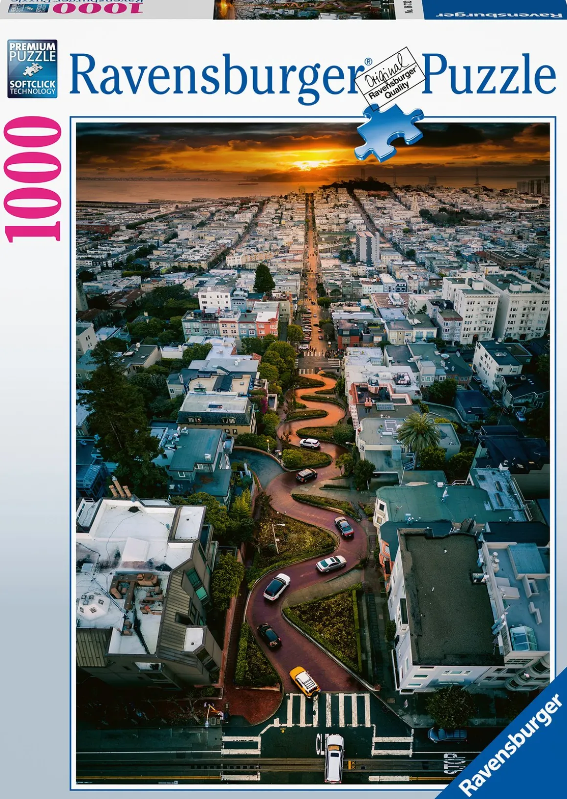 Ravensburger Lombard Street, San Francisco - puzzel van 1000 stukjes